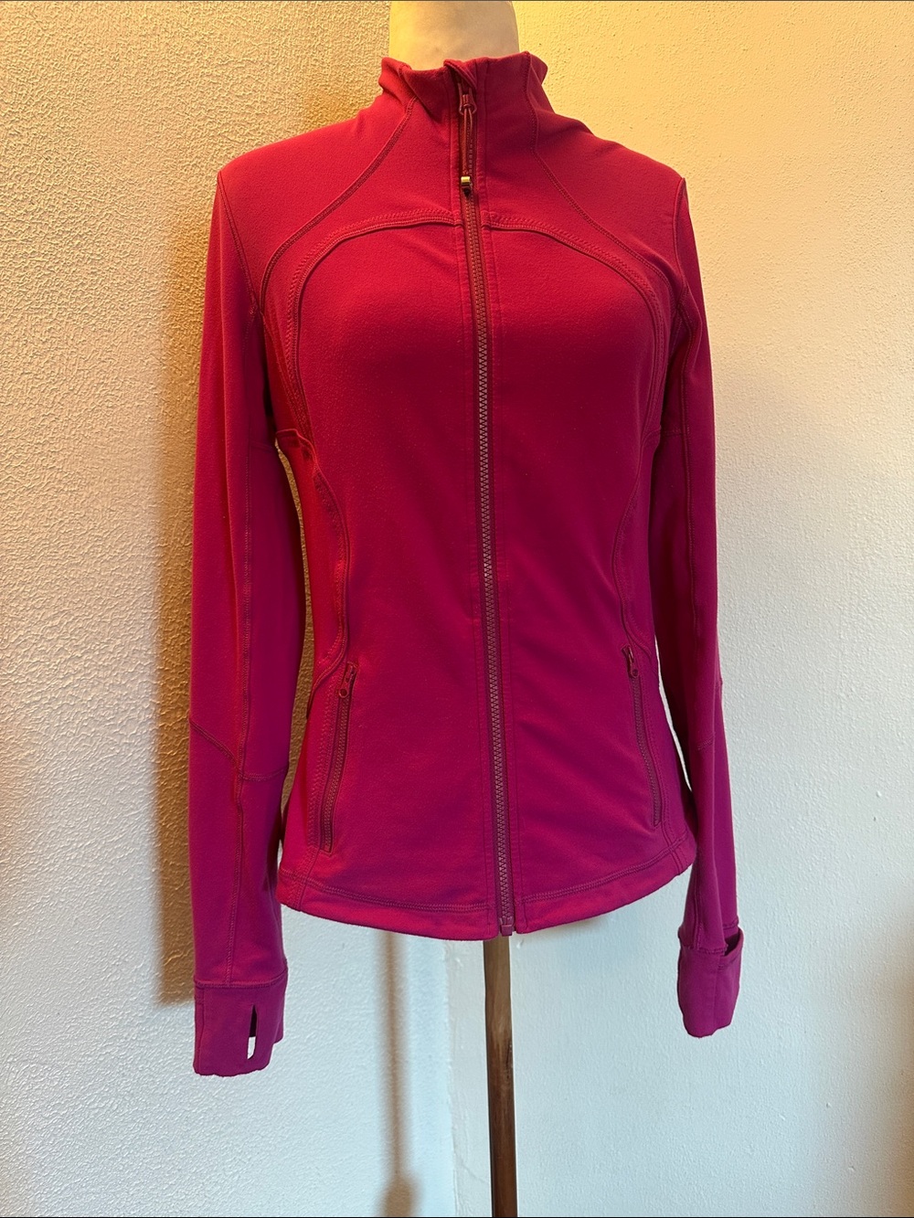 Lululemon Athletica Women’s Pink Full-Zip Jacket Size 10